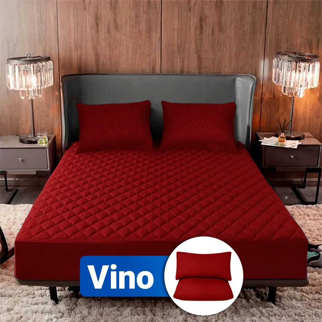 SoftRest - Protector de Colchón Premium con Microfibra Transpirable + 2 Fundas | Para Colchones Altos Hasta 40cm | Oferta Especial