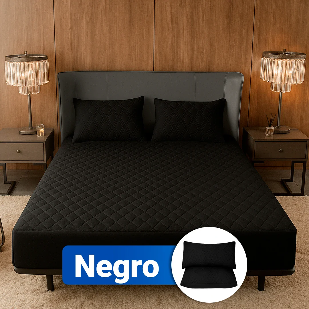 SoftRest - Protector de Colchón Premium con Microfibra Transpirable + 2 Fundas | Para Colchones Altos Hasta 40cm | Oferta Especial