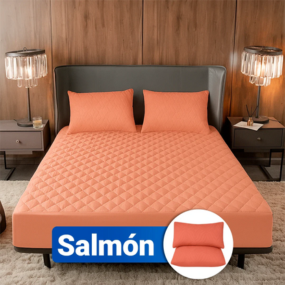 SoftRest - Protector de Colchón Premium con Microfibra Transpirable + 2 Fundas | Para Colchones Altos Hasta 40cm | Oferta Especial