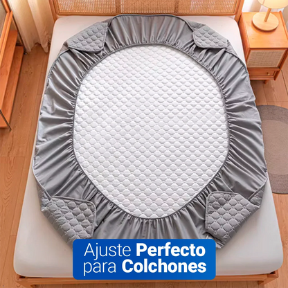 SoftRest - Protector de Colchón Premium con Microfibra Transpirable + 2 Fundas | Para Colchones Altos Hasta 40cm | Oferta Especial