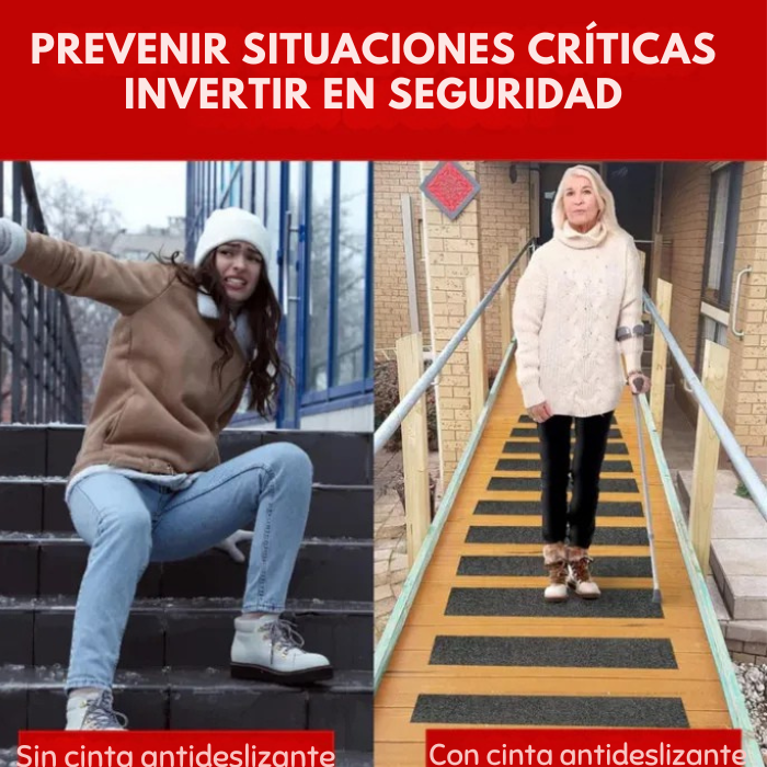 Cinta antideslizante - Agarre fuerte | Impermeable | Brilla en la oscuridad