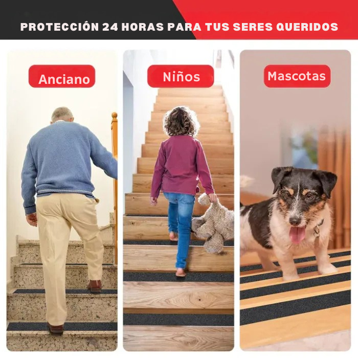 Cinta antideslizante - Agarre fuerte | Impermeable | Brilla en la oscuridad