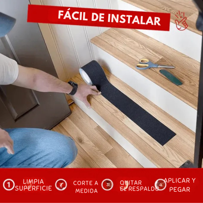 Cinta antideslizante - Agarre fuerte | Impermeable | Brilla en la oscuridad